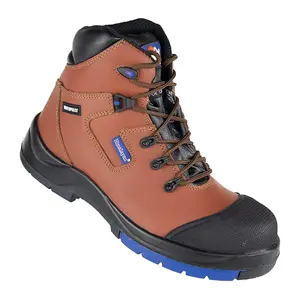 Himalayan S3 Brown Composite Toe Safety Boots with Scuff Cap and Midsole