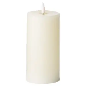 Luxe Collection Natural Glow 3 x 6 LED Ivory Candle