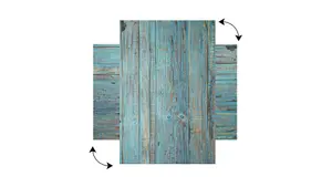 ALLboards Magnetic Boards MetalBoard BLUE PLANKS VINTAGE RETRO 90x60cm a Magnetic Metal Poster with an imprint