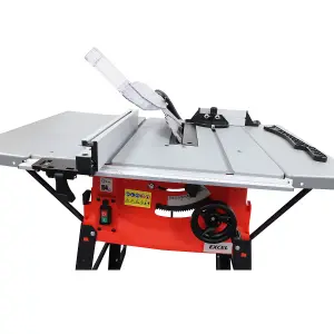 Excel 250mm Table Saw 240V/1800W with Legstand Side Extensions & Blade