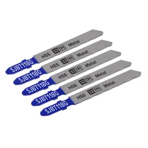 Jigsaw Blade for Metal 75mm 32tpi Pack of 5 by Ufixt