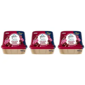 Glade Air Freshener Gel Cherry & Peony 180GM x 3