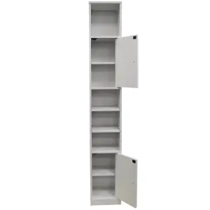 Watsons Jamerson  Large Tall Tower Storage Cupboard With Shelves  White