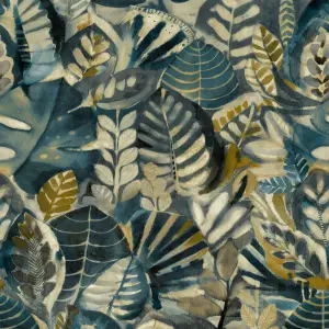 GDUK Watercolour Paradise Jungle Kandake Textured Wallpaper, Charcoal Ochre