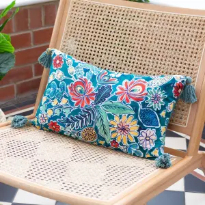 Wylder Adeline Floral Tasselled Cushion Cover