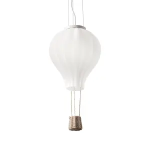 Luminosa Dream 1 Light Ceiling Pendant White, E27