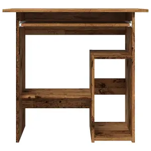 Berkfield Desk Old Wood 80x45x74 cm Engineered Wood