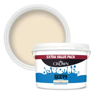 Crown Walls & Ceilings Emulsion Matt Magnolia - 7.5L