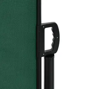 Berkfield Retractable Side Awning Dark Green 180x1000 cm