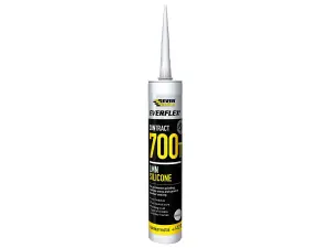 Everbuild Everflex 700T Contract LMN Silicone Sealant Bronze 300ml (Pack of 12)