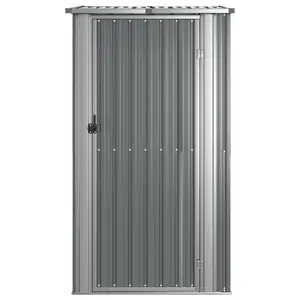 Eas Garden Shed Galvanised Steel Storage Shed Tool Organiser Grey