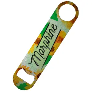 Deadly ox Bar Blade Bottle Opener Green/Yellow (One Size)