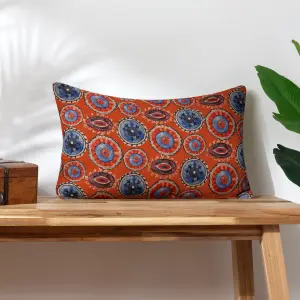 Wylder Akamba Tribal Rectangular Piped Polyester Filled Cushion