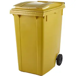 TUFF 360 Litre Wheeled Bin - Yellow