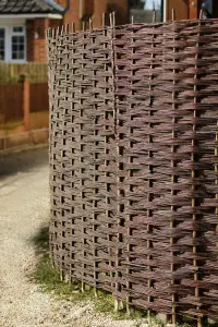 Willow Hurdle Fence Panel Bunch Weave Coppiced Handwoven 6ft x 3ft