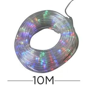 ValueLights LED Battery Operated Festive Outdoor 10M Multi-Coloured Strip Lights With Remote Control