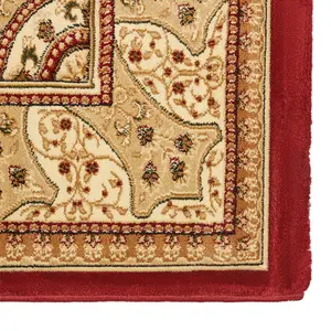 Heritage Hand Carved Red Rug - Washington