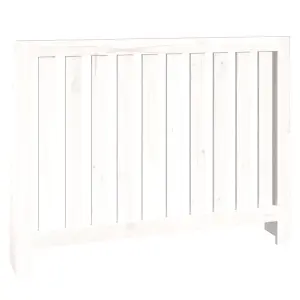 Radiator Cover White 108.5x19x84 cm Solid Wood Pine