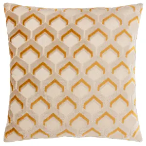 Paoletti Ledbury Velvet Jacquard Polyester Filled Cushion