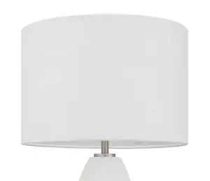 GoodHome Lytham Straight Cream Table lamp