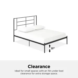 Jensen Metal Bed Black, Double