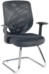 Atalanta Visitor Chair in Black Fabric