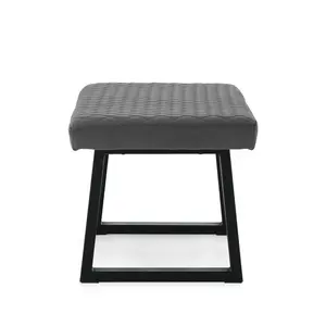 Isebrand Velvet Upholstered Bench Grey