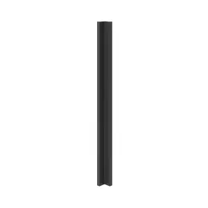 GoodHome Artemisia Innovo handleless matt graphite classic shaker Matt graphite Standard Corner post, (W)34mm