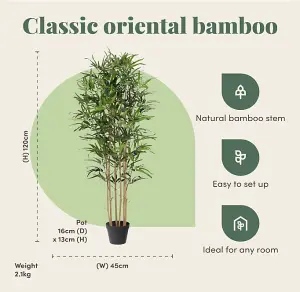 Blooming Artificial - 120cm / 4ft Artificial Oriental Bamboo