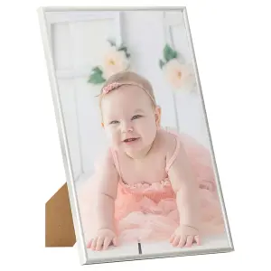 Berkfield Photo Frames Collage 3 pcs for Wall or Table Silver 18x24cm MDF