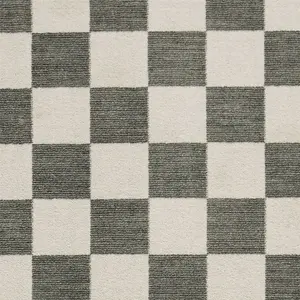 Baltimore 66618 Checkerboard Geometric Modern Rugs in Green - 120x170cm