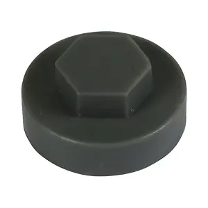 Timco - Hex Head Screw covers - Slate Grey (Size 19mm - 1000 Pieces)