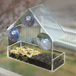 Window Mounted Bird Feeder - Clear