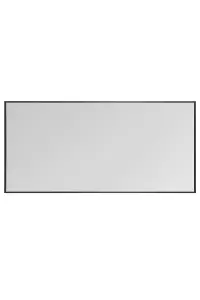 MirrorOutlet Artus - Black Aluminium Edged Wall Leaner Mirror 68" X 33" (174CM X 85CM)