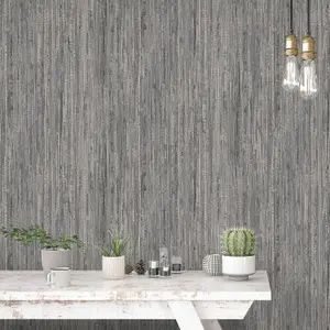 Galerie Organic Textures Blue Grey Rough Grass Textured Wallpaper