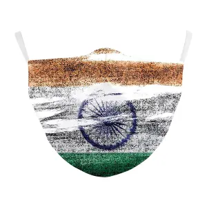 3D Mask- Three Layer with Filter Pocket - Adults - Indian Flag