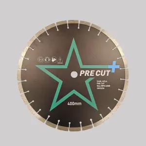 400mm HDP Star+ Pre Cut Diamond Blade 25.4mm Bore