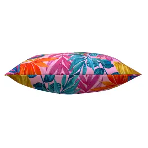 furn. Psychedelic Jungle Printed Large Outdoor UV & Water Resistant Polyester Filled Floor Cushion