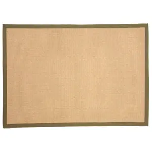 Swinton Sisal Jute 160x230cm Green Colour Boucle Rug