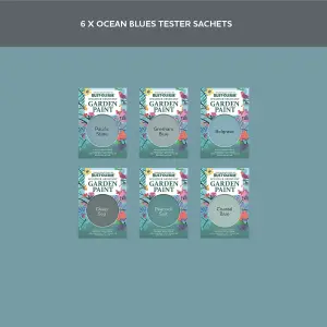 Rust-Oleum Mid Blue Matt Garden Paint Tester Samples - 10ml