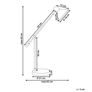 Metal Table Lamp Black PINKEEN