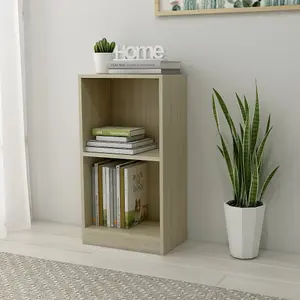 Berkfield Bookshelf Sonoma Oak 40x24x75 cm Engineered Wood