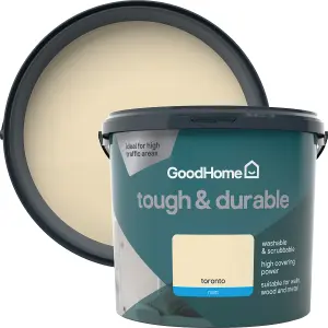 GoodHome Durable Toronto Matt Emulsion paint, 5L