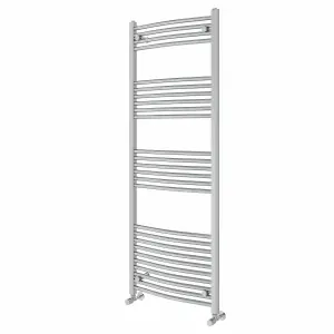 Right Radiators 1600x600 mm Curved Heated Towel Rail Radiator Bathroom Ladder Warmer Chrome