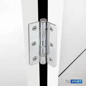 XFORT Polished Chrome London Suite Lever Lock Pack, Door Handle Complete Set.