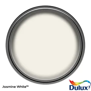 Dulux One coat Jasmine white Matt Emulsion paint, 5L