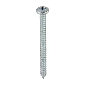 Timco - Self-Tapping Screws - PZ - Pan - Zinc (Size 8 x 2 - 200 Pieces)