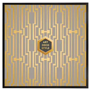 Art deco style (Picutre Frame) / 24x24" / Grey