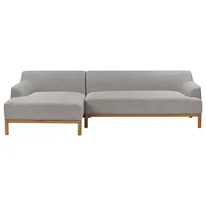 Right-Hand Corner Sofa SOSJO Light Grey Fabric Right Hand