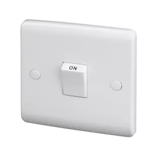 LAP 20A Rocker Raised slim Control switch Gloss White